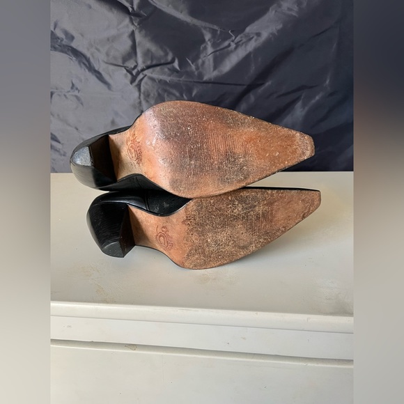 Handcrafted in Brazil Charliee 1 Horse by Luchesse Black Leather Boots SZ 9b - Picture 11 of 13